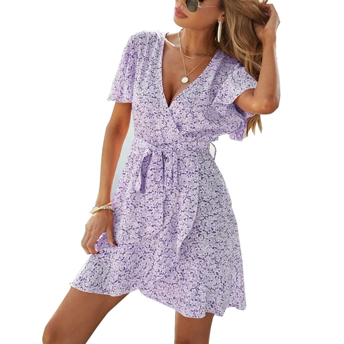2021 Hot Sales Women Flower Crumple Dress With Flying Butterfly Sleeves Allover Print And Belt Wrap
2021 Hot Sales Women Flower Crumple Dress With Flying Butterfly Sleeves Allover Print And Belt Wrap