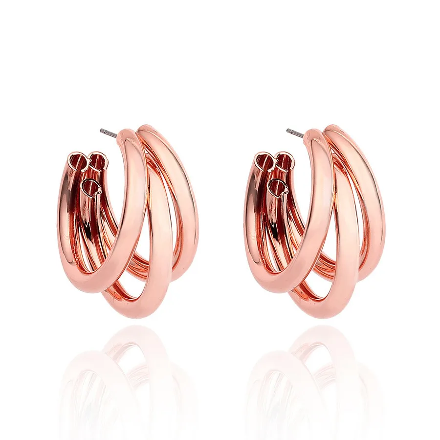 Simple Metal Texture Multi-Layer Semicircle Alloy Earrings Popular Earrings Personalized European and American Women's Earrings, Gold/sliver
Simple Metal Texture Multi-Layer Semicircle Alloy Earrings Popular Earrings Personalized European and American Women's Earrings, Gold/sliver