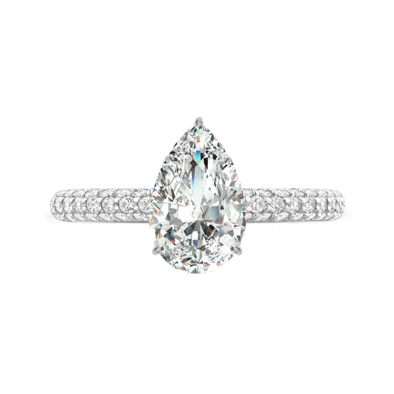 tear drop diamond wedding ring 925 sterling silver high quality jewelry wholesale, Customized
tear drop diamond wedding ring 925 sterling silver high quality jewelry wholesale, Customized