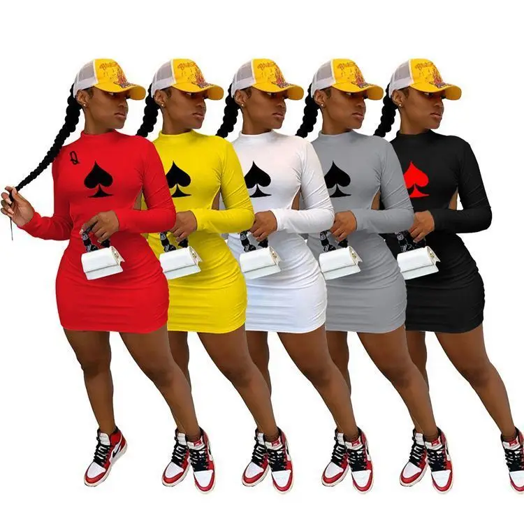 2020 Autumn New Long Sleeve Fashion Printing Sexy Bodycon Dress Backless Night Clubwear Women Casual Dress
2020 Autumn New Long Sleeve Fashion Printing Sexy Bodycon Dress Backless Night Clubwear Women Casual Dress