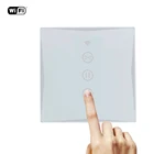 Waterproof Dirtyproof Home Wireless Touch Glass Roller Shutter Smart Curtain Control Switch For kitchen Bathroom