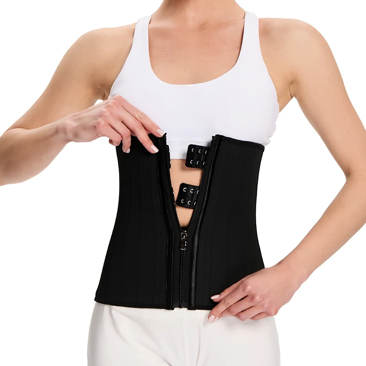 custom logo High Quality Hook and Zip Plus Size Back Support Belt Women waist trainer 25 steel bone latex
custom logo High Quality Hook and Zip Plus Size Back Support Belt Women waist trainer 25 steel bone latex