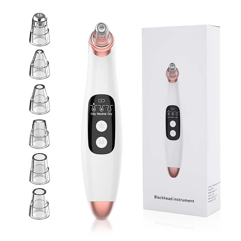 Pores Removal Vacuum Skin Care Facial Cleaner Blackhead Remover Vacuum Suction Machine, White
Pores Removal Vacuum Skin Care Facial Cleaner Blackhead Remover Vacuum Suction Machine, White