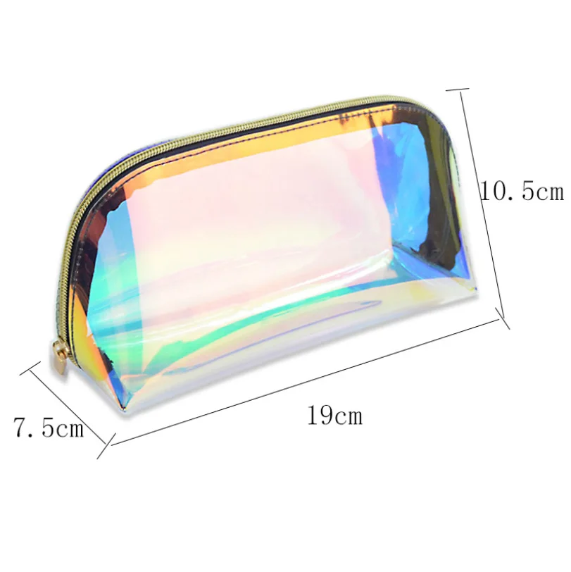 Amazon Hot sells women holographic makeup bag TPU transparent plastic cosmetic pouch
Amazon Hot sells women holographic makeup bag TPU transparent plastic cosmetic pouch