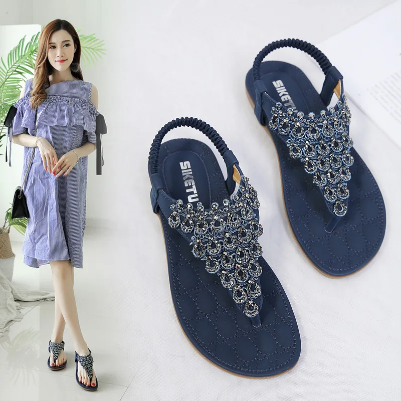 Comfortable footwear factory wholesale flat bottom cheap price large size women sandals
Comfortable footwear factory wholesale flat bottom cheap price large size women sandals