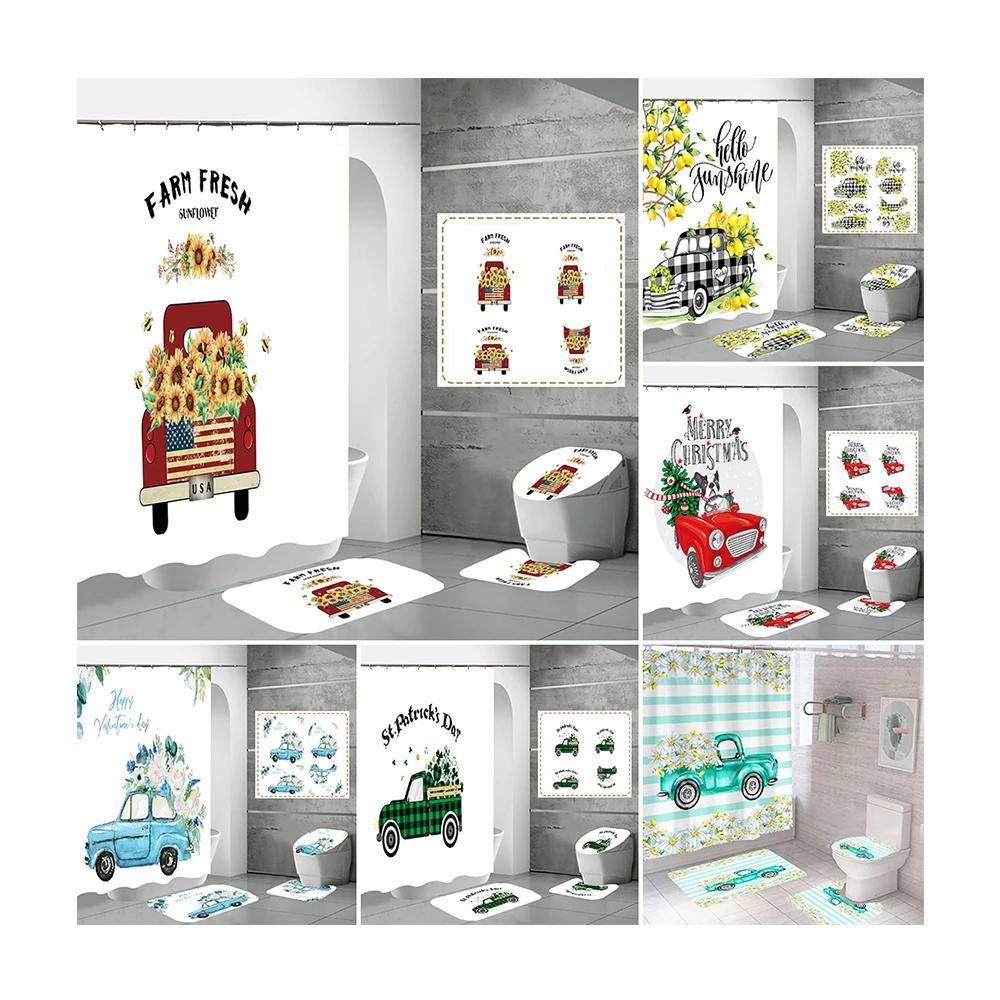 Wholesale Custom Waterproof 3d Printing Digital Printing Hotel Bathroom Shower Curtain and Rugs
Wholesale Custom Waterproof 3d Printing Digital Printing Hotel Bathroom Shower Curtain and Rugs