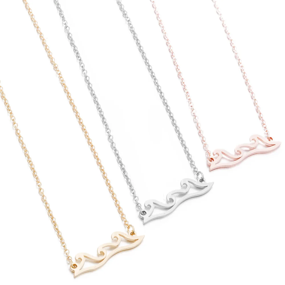 Factory Direct Sale Simple Wave Stainless Steel Necklace Hollow Wave Initial Pendant Necklace Jewelry, Picture
Factory Direct Sale Simple Wave Stainless Steel Necklace Hollow Wave Initial Pendant Necklace Jewelry, Picture