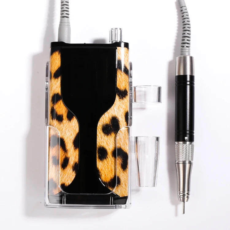 Custom Brand Manicure Pedicure Set Leopard Nail Drill Machine 2021 Rechargeable 35000rpm Efile Nail Drill Machine 
Custom Brand Manicure Pedicure Set Leopard Nail Drill Machine 2021 Rechargeable 35000rpm Efile Nail Drill Machine