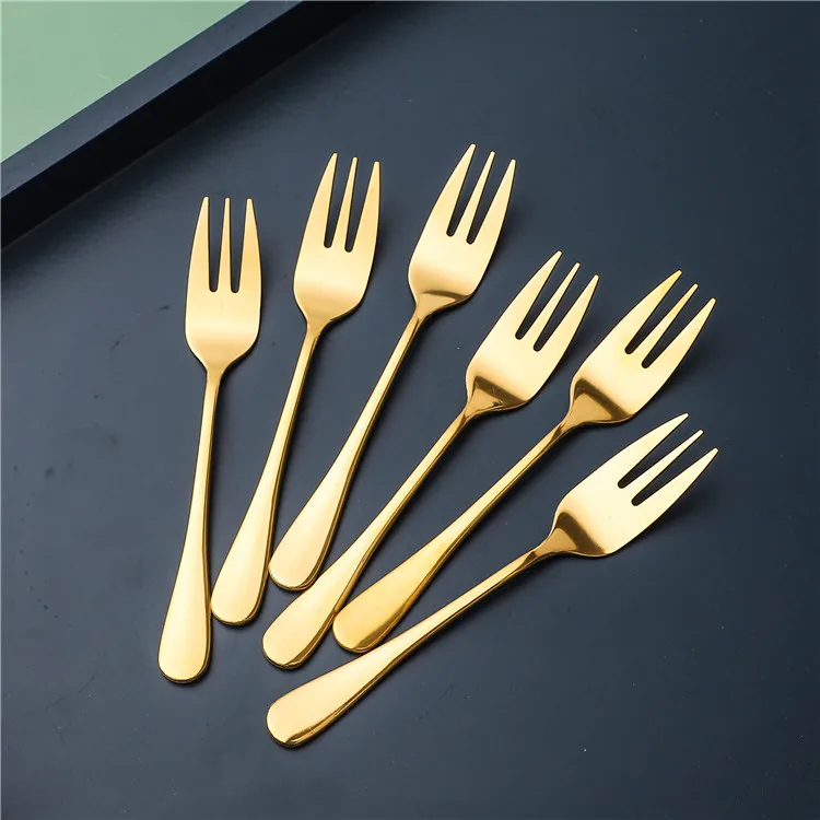 hot selling good quality family luxury flatware stainless steel cake fruit small gold fork for sale, Customized
hot selling good quality family luxury flatware stainless steel cake fruit small gold fork for sale, Customized