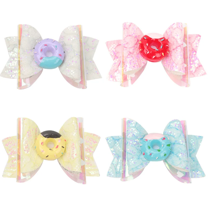 Summer New Style Hair Bows Kids Cute Lace Donuts Hairpins Sequin Glitter Hair Bows Clips for Girls Children Hair Accessories
Summer New Style Hair Bows Kids Cute Lace Donuts Hairpins Sequin Glitter Hair Bows Clips for Girls Children Hair Accessories