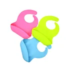 Benhaida BPA Free Easy Wipe Clean Waterproof Silicone Baby Feeding Bib
