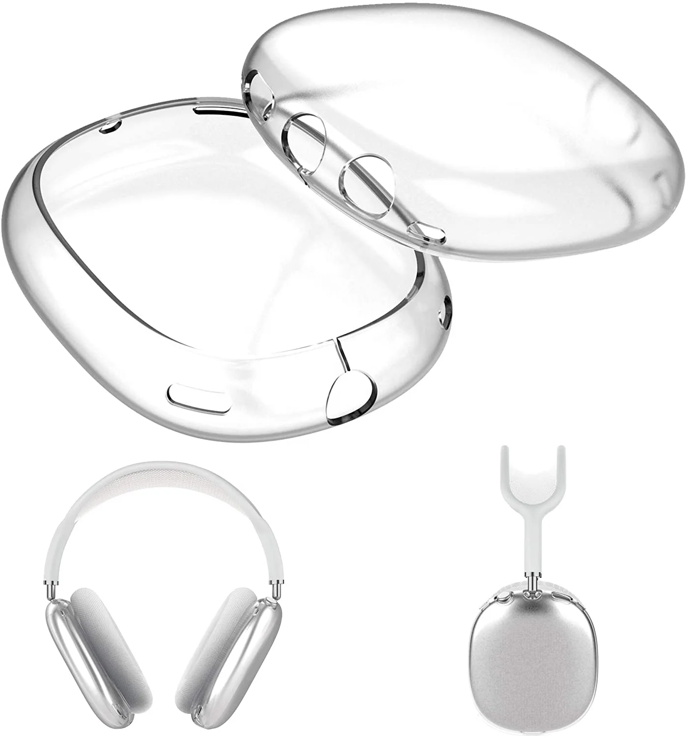 NEW TPU Clear Case for AirPod Max True Wireless Headphone Shockproof Protector with Anti-slip Two Side for Air Pod Max Cases
NEW TPU Clear Case for AirPod Max True Wireless Headphone Shockproof Protector with Anti-slip Two Side for Air Pod Max Cases