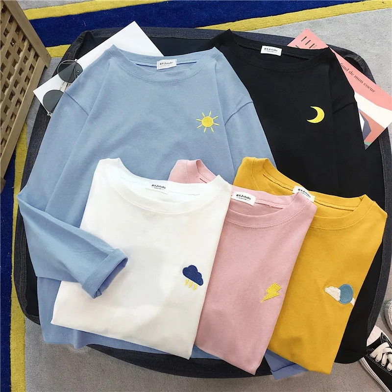 2020 spring and autumn new early autumn clothes loose outside wear clothes INS with bottom garment long-sleeved t-shirt
2020 spring and autumn new early autumn clothes loose outside wear clothes INS with bottom garment long-sleeved t-shirt