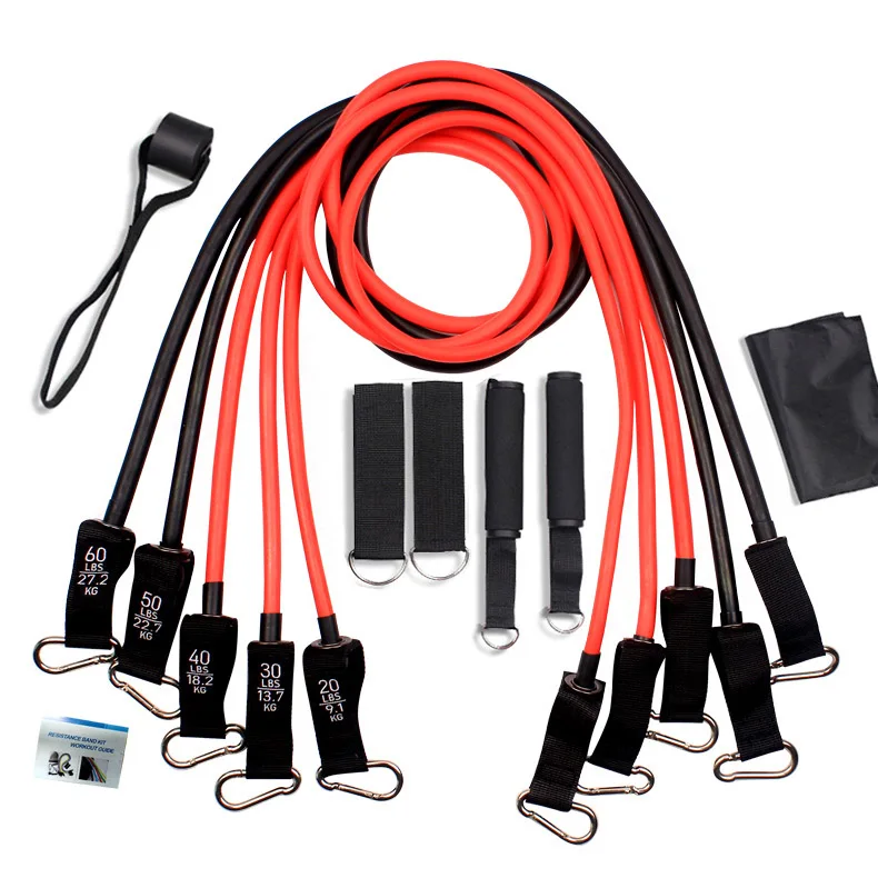 200LBS 11pcs Resistance Bands Set Yoga Home Workouts Exercise Bands for Resistance Training Physical Therapy, Red, black
200LBS 11pcs Resistance Bands Set Yoga Home Workouts Exercise Bands for Resistance Training Physical Therapy, Red, black