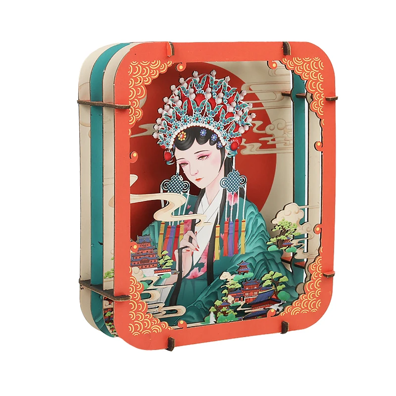 Traditional Opera Culture DIY 3D Paper Art Puzzle Educational Toys Desktop Decoration Room Decoration Birthday Gift
Traditional Opera Culture DIY 3D Paper Art Puzzle Educational Toys Desktop Decoration Room Decoration Birthday Gift