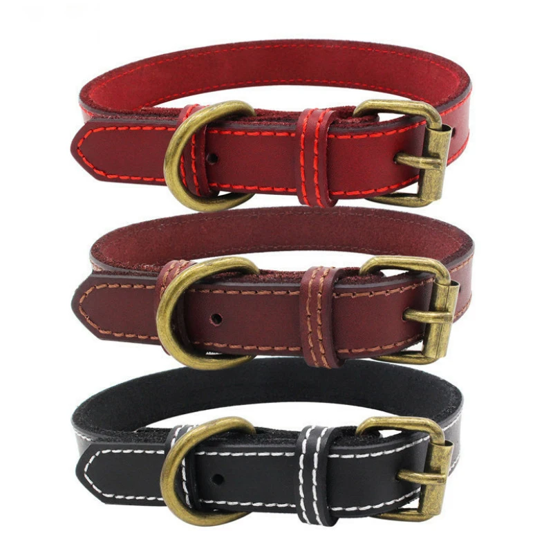 Pet Supplies High Quality Pet Collar Custom Metal Buckle Collar Adjustable Neck Luxury Genuine Leather Dog Collar, Red, black, brown, custom color
Pet Supplies High Quality Pet Collar Custom Metal Buckle Collar Adjustable Neck Luxury Genuine Leather Dog Collar, Red, black, brown, custom color