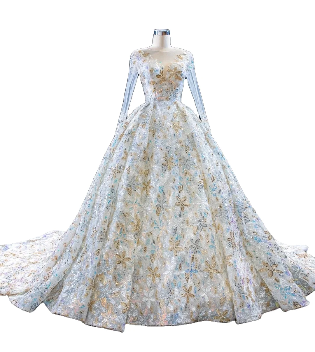 Shiny Women fashion bride dress Ivory O-neck Ball gown long sleeves ball bridal dress luxury lace wedding dress, Custom made
Shiny Women fashion bride dress Ivory O-neck Ball gown long sleeves ball bridal dress luxury lace wedding dress, Custom made