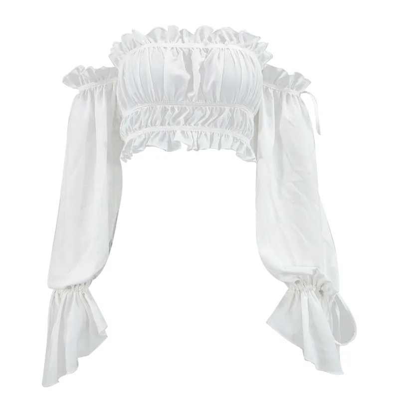 2021 women clothing fashion trendy white top detachable sleeves elegant women's chiffon corset top women sexy
2021 women clothing fashion trendy white top detachable sleeves elegant women's chiffon corset top women sexy