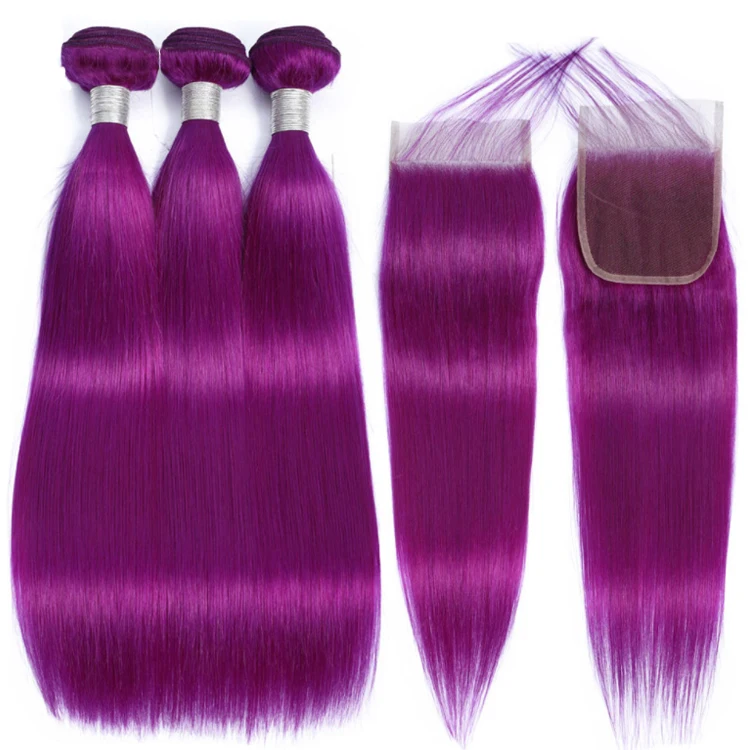 Purple Human Hair Bundles With Closure Colored Bundles Straight Virgin Cuticle Aligned Human Hair Peruvian Hair Wholesale
Purple Human Hair Bundles With Closure Colored Bundles Straight Virgin Cuticle Aligned Human Hair Peruvian Hair Wholesale