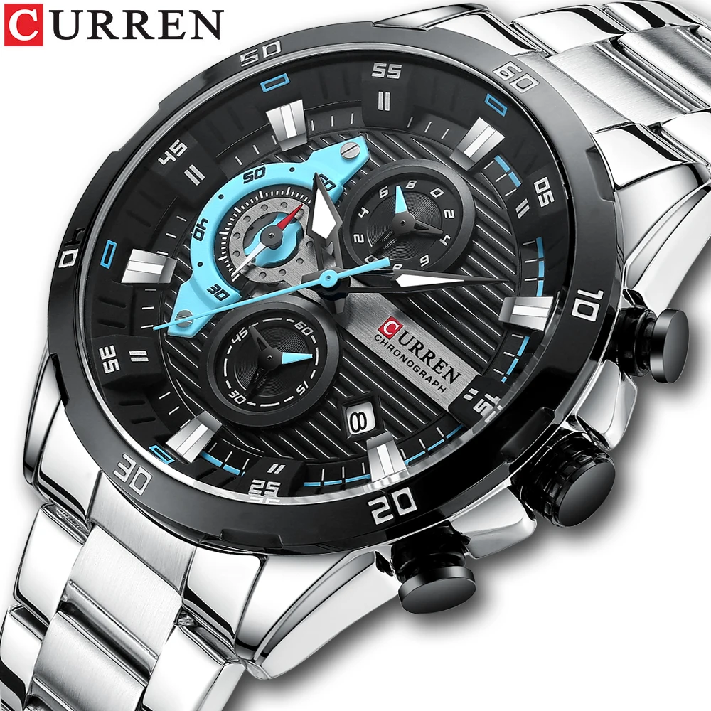 CURREN 8402 Men Quartz Watches New Model Fashion Luxury Brand Stainless Steel Strap Men Wrist Watch
CURREN 8402 Men Quartz Watches New Model Fashion Luxury Brand Stainless Steel Strap Men Wrist Watch