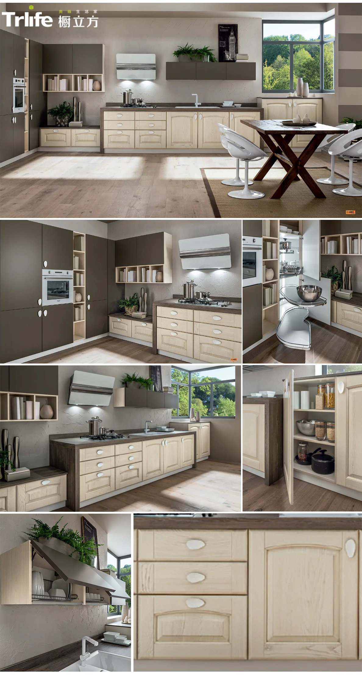 2020 I shape kitchen cabinet modern wood kitchen furniture design modern kitchen cabinet designs