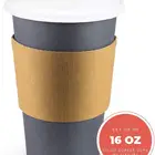 Recyclable White Bagasse Hot Coffee To Go Paper Cup With Lids