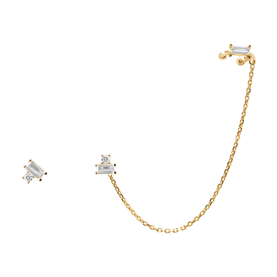 Fashion Earrings Jewelry Brass Cubic Zircon Yellow Crystal Chain 18k Gold Plated Stud Earrings
Fashion Earrings Jewelry Brass Cubic Zircon Yellow Crystal Chain 18k Gold Plated Stud Earrings