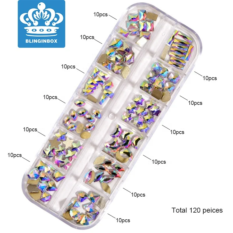High Quality Multi Shape Nail Rhinestones Crystal AB Nails Stones Nail Art Rhinestone For DIY Decorations
High Quality Multi Shape Nail Rhinestones Crystal AB Nails Stones Nail Art Rhinestone For DIY Decorations