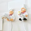 High quality Resin cartoon Chef shape socket power strong paste hook