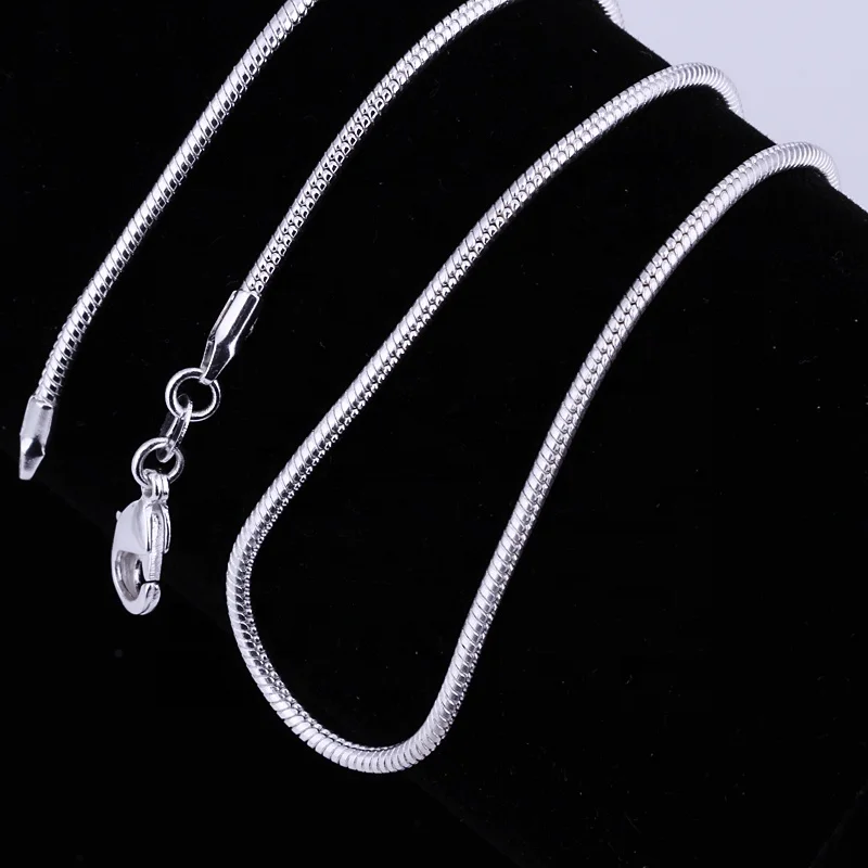 Free Shipping 2MM snake chain 925 silver plated Necklace Wholesale Price 16 18 20 22 24 Inch High Quality Copper Bracelet 
Free Shipping 2MM snake chain 925 silver plated Necklace Wholesale Price 16 18 20 22 24 Inch High Quality Copper Bracelet