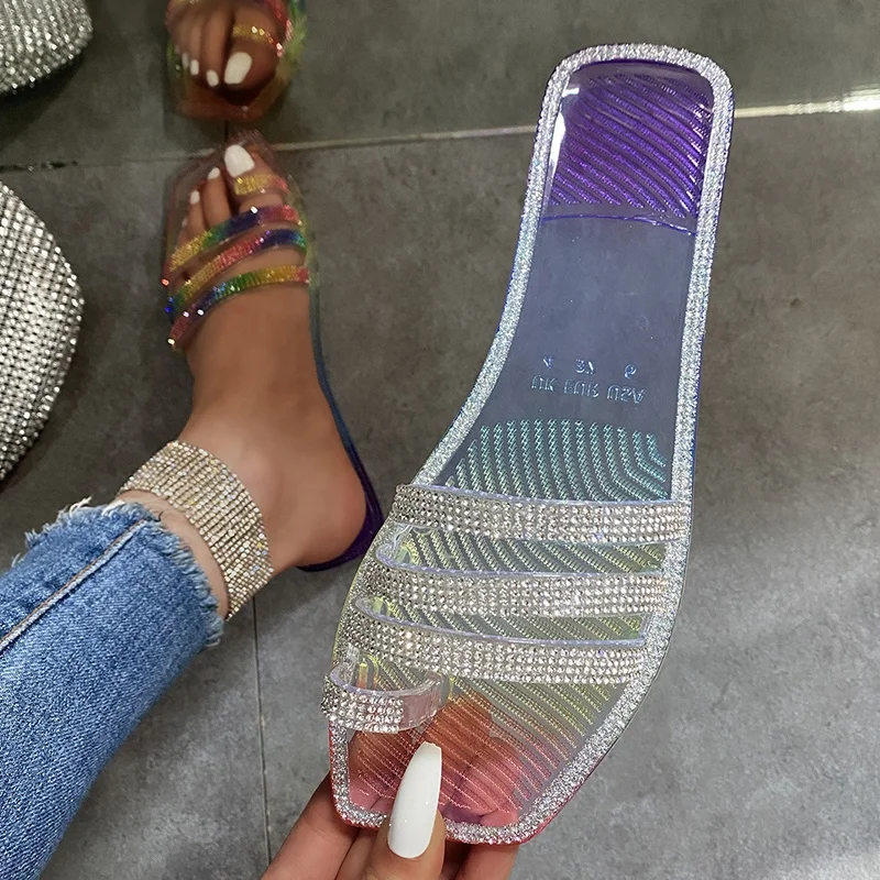 FB19 High Quality Rainbow Jelly Sandals Rhinestone Slides 2021 Sandals For Women, As picture or custom
FB19 High Quality Rainbow Jelly Sandals Rhinestone Slides 2021 Sandals For Women, As picture or custom
