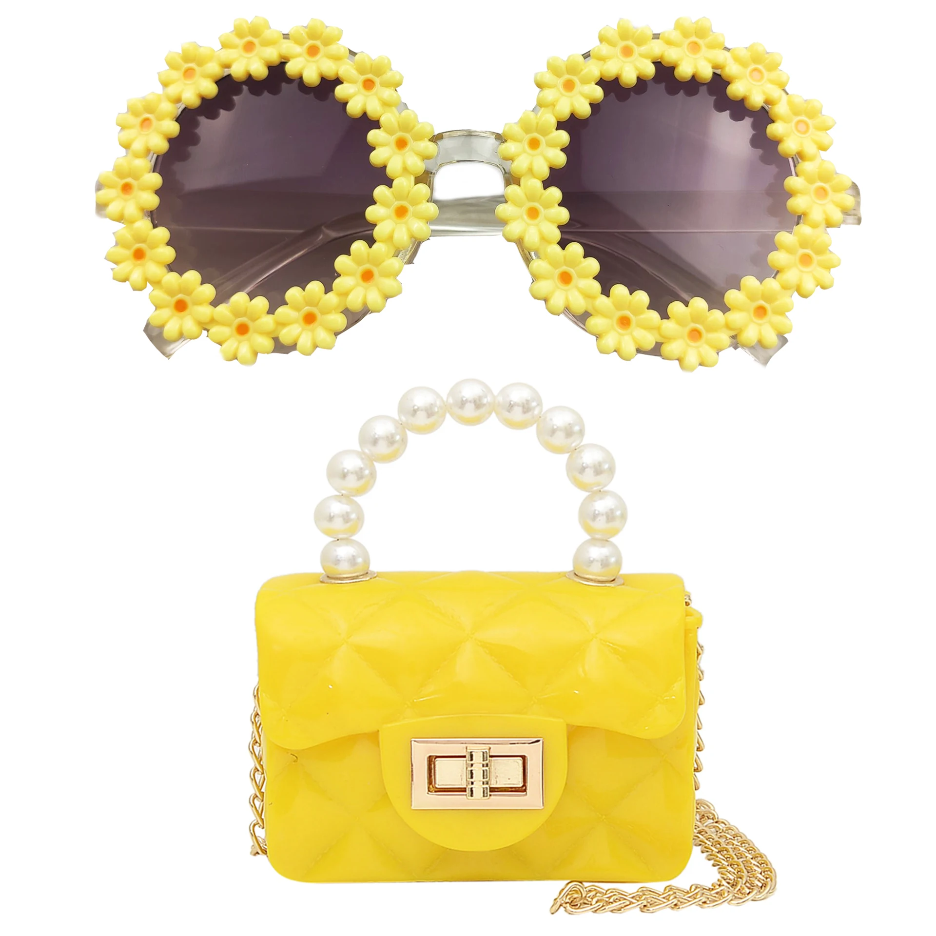 New Product Wholesale Candy Fancy Toddler Purse Kids Daisy Glasses and Kid Jelly Purse For Little Girls
New Product Wholesale Candy Fancy Toddler Purse Kids Daisy Glasses and Kid Jelly Purse For Little Girls