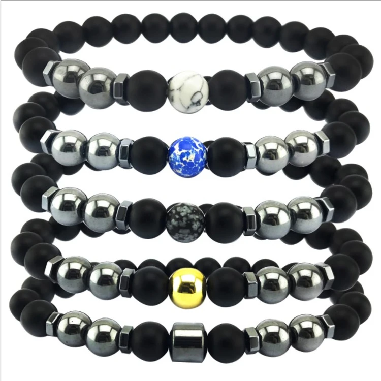 Best selling magnetic bracelet high quality agate white turquoise handmade beaded Bangle magnet ornaments bracelet, As the picture show
Best selling magnetic bracelet high quality agate white turquoise handmade beaded Bangle magnet ornaments bracelet, As the picture show