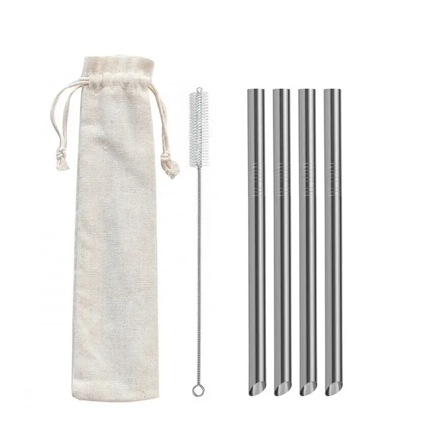 Wholesale Reusable Bubble Tea Metal Straws Customized Logo Case Set Cool Drinking Stainless Steel Straws
Wholesale Reusable Bubble Tea Metal Straws Customized Logo Case Set Cool Drinking Stainless Steel Straws