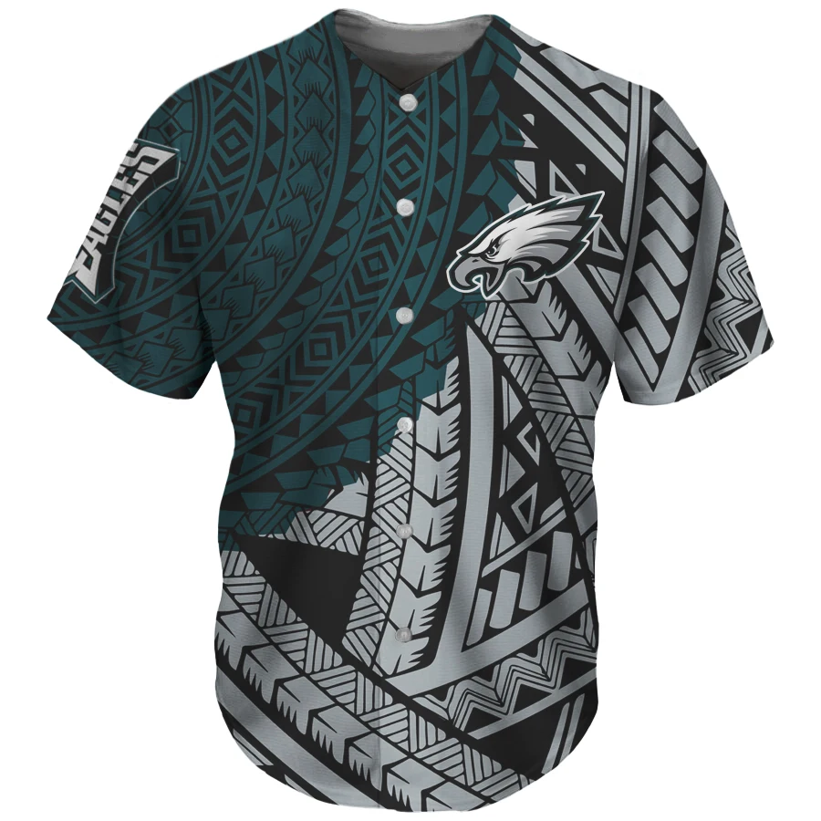 2021 Retro Style Promotional Baseball Uniform Polynesian Tribal Design Clothing Custom NFL Team Knit Breathable Baseball Jersey, Customized color
2021 Retro Style Promotional Baseball Uniform Polynesian Tribal Design Clothing Custom NFL Team Knit Breathable Baseball Jersey, Customized color