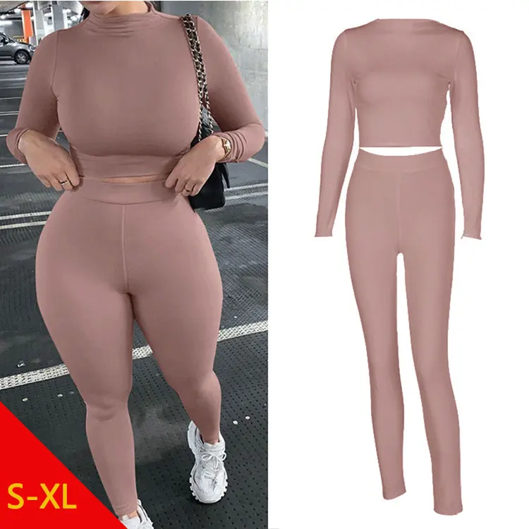 fashion tracksuit women turtleneck full sleeveless crop top+leggings matching set stretchy sporty fitness casual outfits
fashion tracksuit women turtleneck full sleeveless crop top+leggings matching set stretchy sporty fitness casual outfits