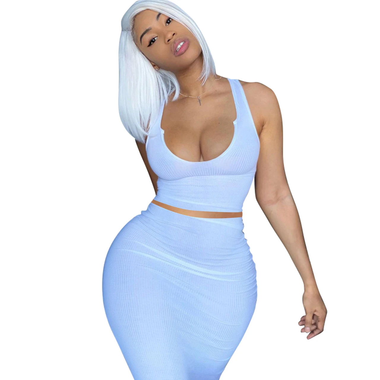 Women summer clothing 2021 corp top casual dress plus size women clothing, Customized colors
Women summer clothing 2021 corp top casual dress plus size women clothing, Customized colors
