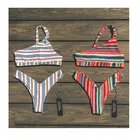 2019 custom one shoulder strap young girl sexy bikini digital print swimwear