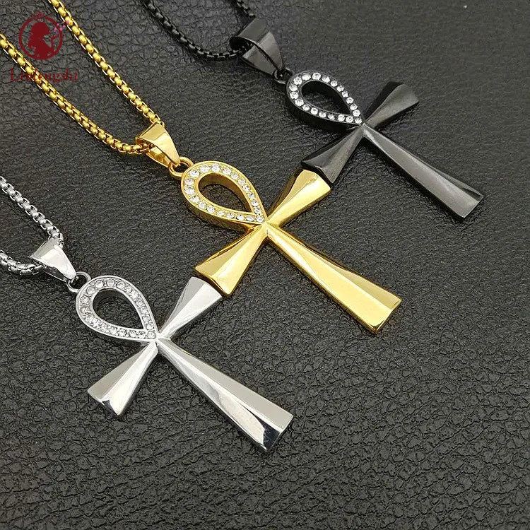 Hot Design Religious Jewelry Titanium Steel Cross Necklace Cubic Zirconia Infinity Ankh Cross Pendant Necklace
Hot Design Religious Jewelry Titanium Steel Cross Necklace Cubic Zirconia Infinity Ankh Cross Pendant Necklace