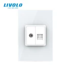 Livolo US Standard Factory sell directly wall switch tv tel socket outlet