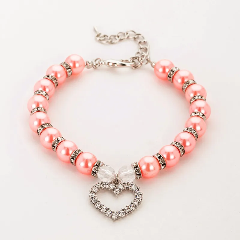 Dog Pearl Necklace Dog Collar Ornament Cat Necklace with Heart Pendant Pet Supplies, Picture
Dog Pearl Necklace Dog Collar Ornament Cat Necklace with Heart Pendant Pet Supplies, Picture