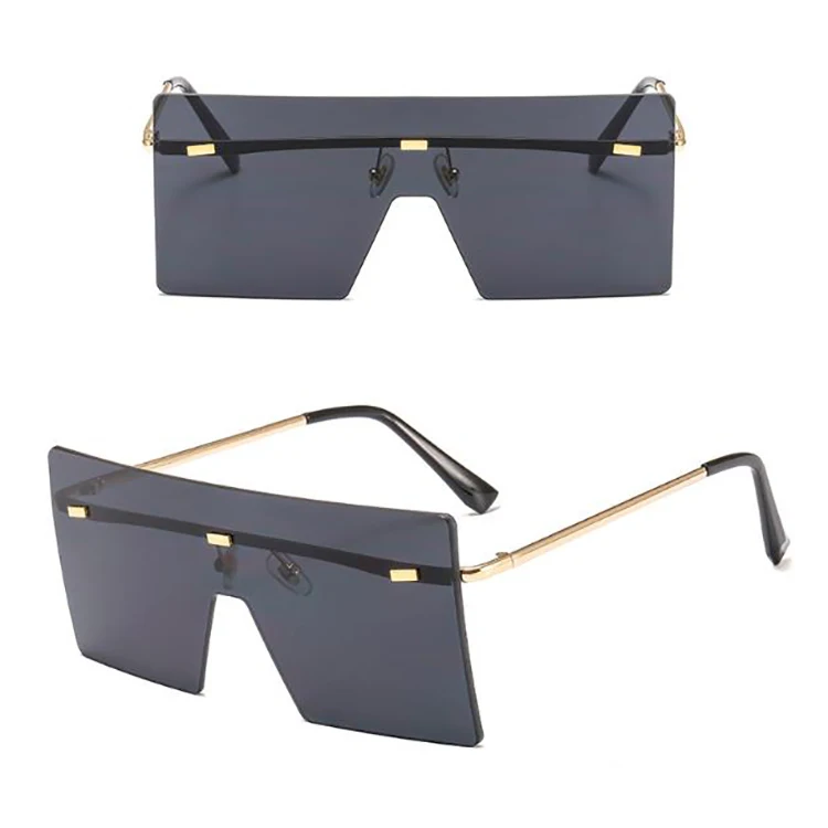 2021 Fashion One Piece Square Sun glasses Women Big Shades Oversize Rimless Sunglasses
2021 Fashion One Piece Square Sun glasses Women Big Shades Oversize Rimless Sunglasses