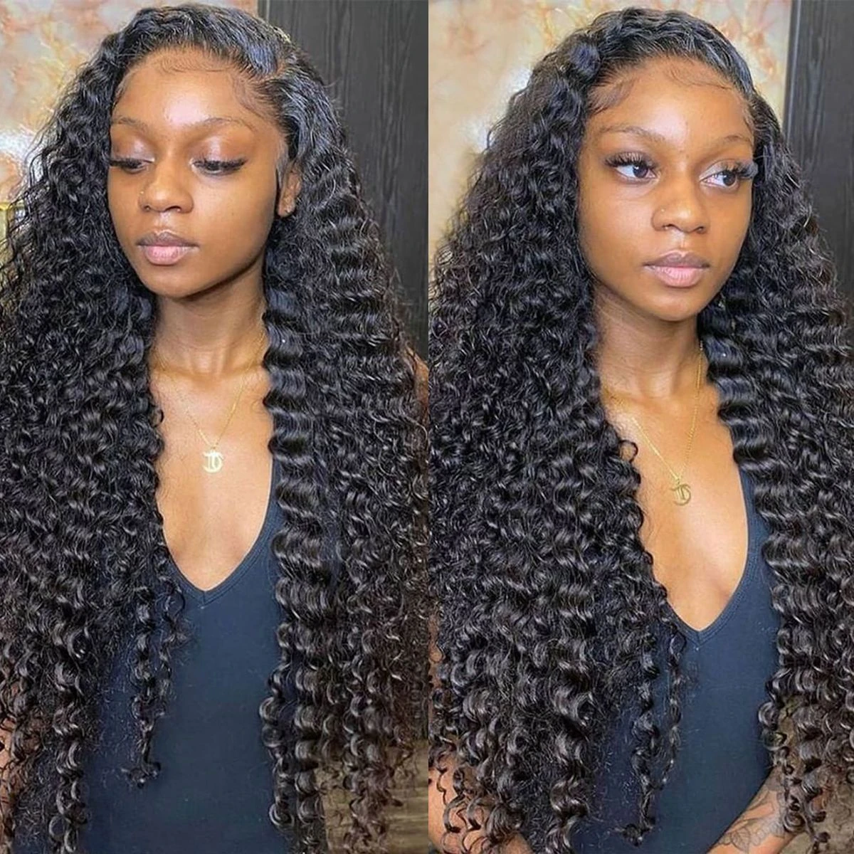Glueless Deep Wave 13x4 Lace Front Human Hair Wigs,Body Wave Lace Front Wig ,Preplucked Remy 100% Water Wave Brazilian
Glueless Deep Wave 13x4 Lace Front Human Hair Wigs,Body Wave Lace Front Wig ,Preplucked Remy 100% Water Wave Brazilian