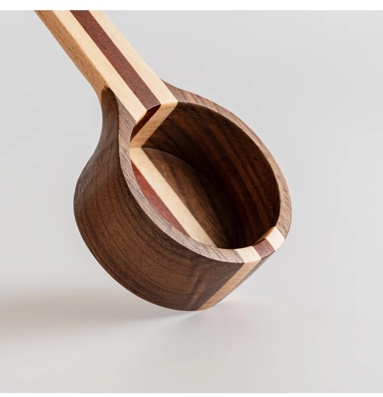 Kitchen measuring tool Walnut measuring spoon Scoop for coffee beans Wooden spoon color matching series
Kitchen measuring tool Walnut measuring spoon Scoop for coffee beans Wooden spoon color matching series
