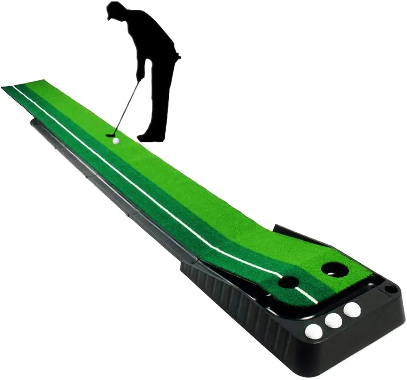 Adjustable Hole and Automatic Ball Return Mini Golfing Green Indoor Golf Putting Mat
Adjustable Hole and Automatic Ball Return Mini Golfing Green Indoor Golf Putting Mat