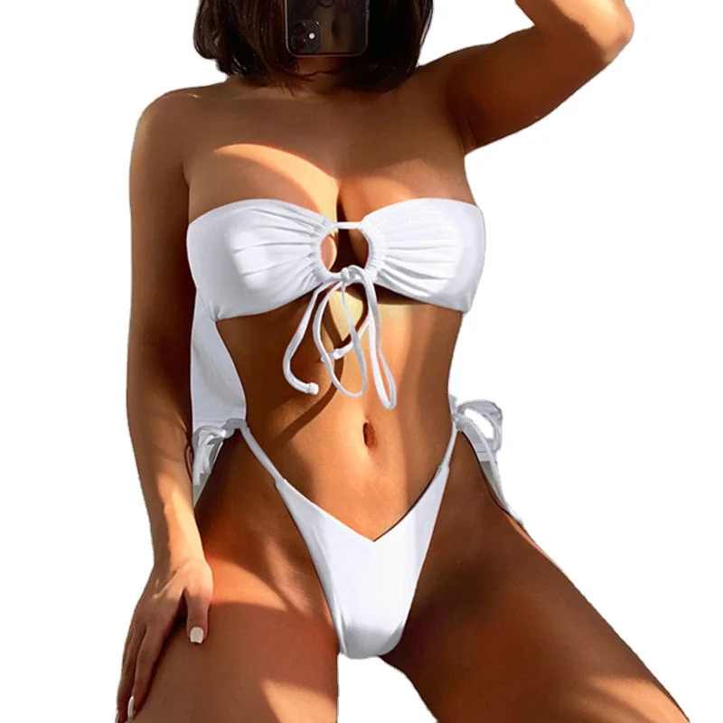 Bandeau Top Tube Solid Swimwear 2 Piece Swimming Suit for Women Red Swimsuit Ladies Swim Wear Bikini Sportswear Adults Support
Bandeau Top Tube Solid Swimwear 2 Piece Swimming Suit for Women Red Swimsuit Ladies Swim Wear Bikini Sportswear Adults Support