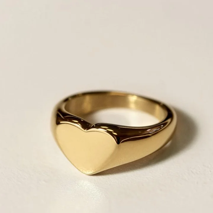 Personalized Gold Plated Stainless Steel Custom Name Ring Romantic Heart Shape Gold Ring Custom Letter Signet Heart Ring, Gold,rose gold,black and silver
Personalized Gold Plated Stainless Steel Custom Name Ring Romantic Heart Shape Gold Ring Custom Letter Signet Heart Ring, Gold,rose gold,black and silver