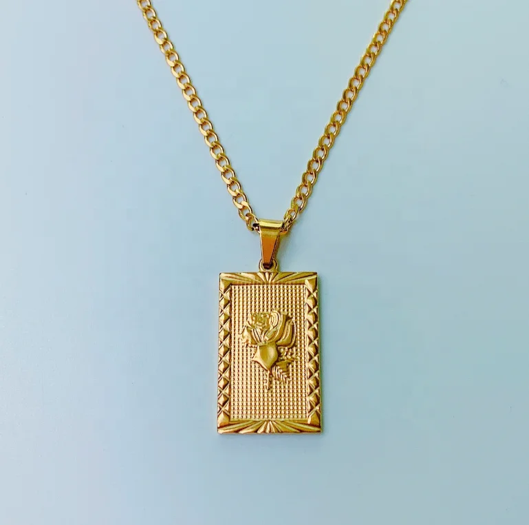 2020 Best selling 18K gold plated stainless steel Long rose pendant necklace for women gift
2020 Best selling 18K gold plated stainless steel Long rose pendant necklace for women gift