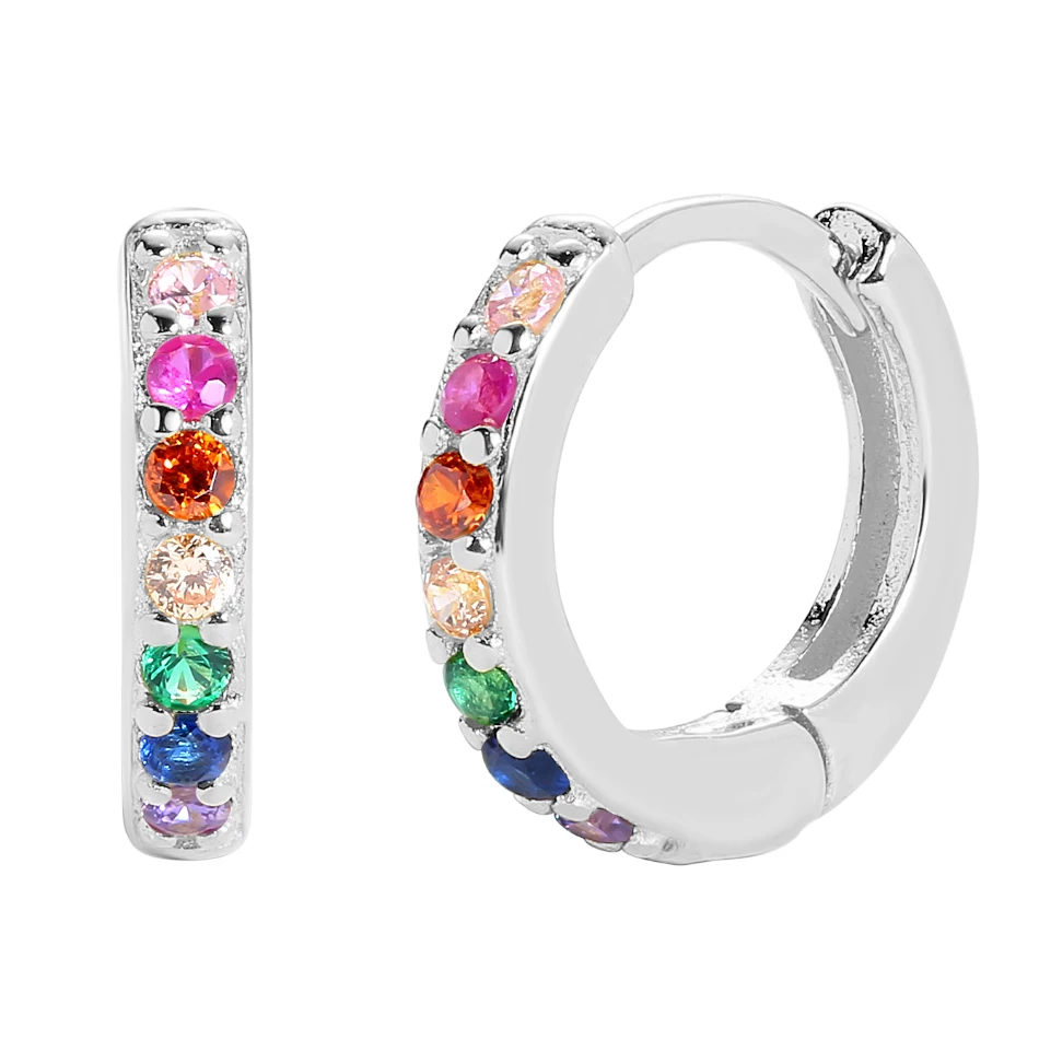 Wholesale 925 Sterling Silver Colorful Cubic Zirconia Round Widen Hoop Earrings for Women Gift Jewelry
Wholesale 925 Sterling Silver Colorful Cubic Zirconia Round Widen Hoop Earrings for Women Gift Jewelry
