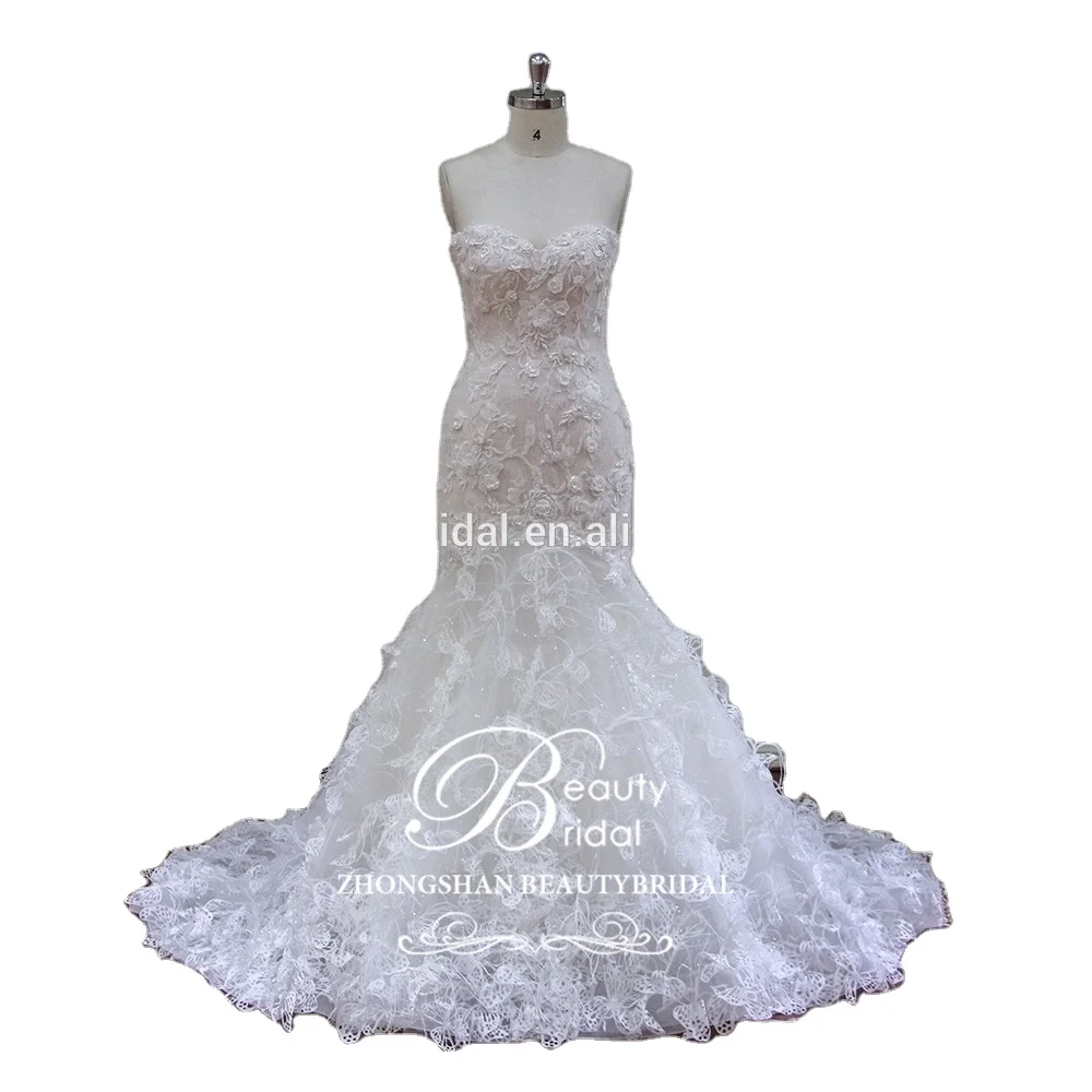 XF16066 fit and flare styles of mermaid wedding dress with special 3D flower lace bridal gown 2017
XF16066 fit and flare styles of mermaid wedding dress with special 3D flower lace bridal gown 2017